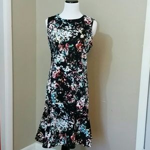 Size 12 Flared Floral Dress from The Limited